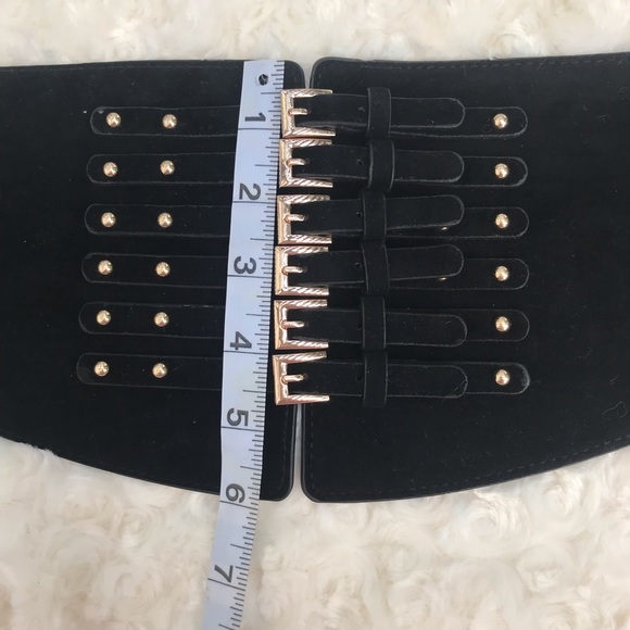 Multi buckle wide belt - Picture 3 of 5